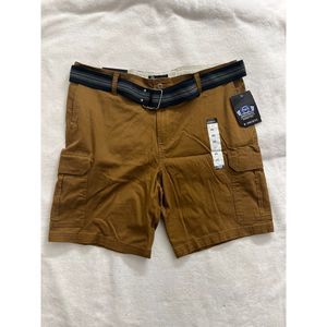 R. Society Cargo Shorts Sz 40 inseam 8.5 premium stretch brown NWT
